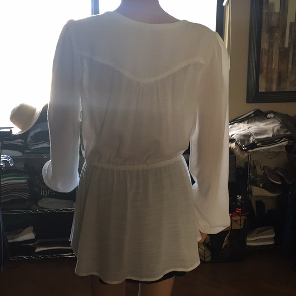 FREE PEOPLE SOPHISTICATED IVORY TUNIC - Picture 5 of 7